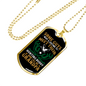 Grandpa Hunting Buddy Necklace Stainless Steel or 18k Gold Dog Tag 24" Chain-Express Your Love Gifts