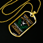 Grandpa Hunting Buddy Necklace Stainless Steel or 18k Gold Dog Tag 24" Chain-Express Your Love Gifts