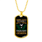Grandpa Hunting Buddy Necklace Stainless Steel or 18k Gold Dog Tag 24" Chain-Express Your Love Gifts
