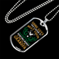 Grandpa Hunting Buddy Necklace Stainless Steel or 18k Gold Dog Tag 24" Chain-Express Your Love Gifts