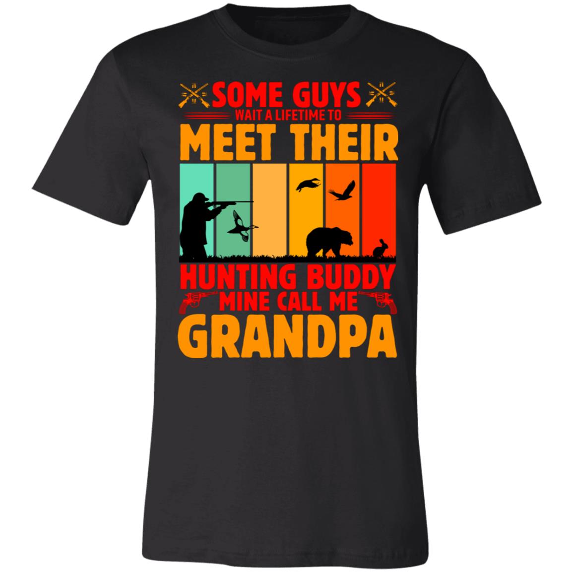 Grandpa is Hunting Buddy Hunter Gift T-Shirt-Express Your Love Gifts