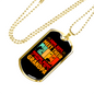 Grandpa Is Hunting Buddy Necklace Stainless Steel or 18k Gold Dog Tag 24" Chain-Express Your Love Gifts