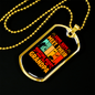 Grandpa Is Hunting Buddy Necklace Stainless Steel or 18k Gold Dog Tag 24" Chain-Express Your Love Gifts
