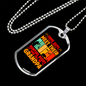 Grandpa Is Hunting Buddy Necklace Stainless Steel or 18k Gold Dog Tag 24" Chain-Express Your Love Gifts