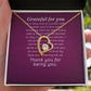 Grateful For You Forever Necklace w Message Card-Express Your Love Gifts