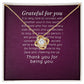 Grateful For You Infinity Knot Necklace Message Card-Express Your Love Gifts
