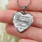 Grateful Thankful Blessed Necklace Stainless Steel or 18k Gold Heart Pendant 18-22"-Express Your Love Gifts