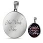 Gratitude Changes Everything Necklace Circle Pendant Stainless Steel or 18k Gold 18-22-Express Your Love Gifts