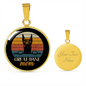 Great Dane Mom Circle Necklace Stainless Steel or 18k Gold 18-22"-Express Your Love Gifts