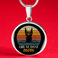 Great Dane Mom Circle Necklace Stainless Steel or 18k Gold 18-22"-Express Your Love Gifts