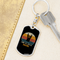 Great Dane Mom Keychain Stainless Steel or 18k Gold Dog Tag Keyring-Express Your Love Gifts
