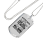 Great Faith Bring Heaven Necklace Stainless Steel or 18k Gold Dog Tag 24' Chain-Express Your Love Gifts