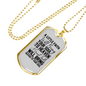Great Faith Bring Heaven Necklace Stainless Steel or 18k Gold Dog Tag 24' Chain-Express Your Love Gifts