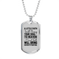 Great Faith Bring Heaven Necklace Stainless Steel or 18k Gold Dog Tag 24' Chain-Express Your Love Gifts