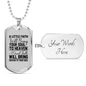 Great Faith Bring Heaven Necklace Stainless Steel or 18k Gold Dog Tag 24' Chain-Express Your Love Gifts