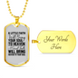 Great Faith Bring Heaven Necklace Stainless Steel or 18k Gold Dog Tag 24' Chain-Express Your Love Gifts