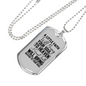 Great Faith Necklace Stainless Steel or 18k Gold Dog Tag 24" Chain-Express Your Love Gifts