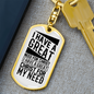 Great Need For Christ Keychain Stainless Steel or 18k Gold Dog Tag Keyring-Express Your Love Gifts