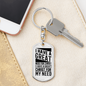 Great Need For Christ Keychain Stainless Steel or 18k Gold Dog Tag Keyring-Express Your Love Gifts