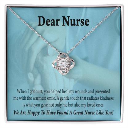 Great Nurse Like You Healthcare Medical Worker Nurse Appreciation Gift Infinity Knot Necklace Message Card-Express Your Love Gifts