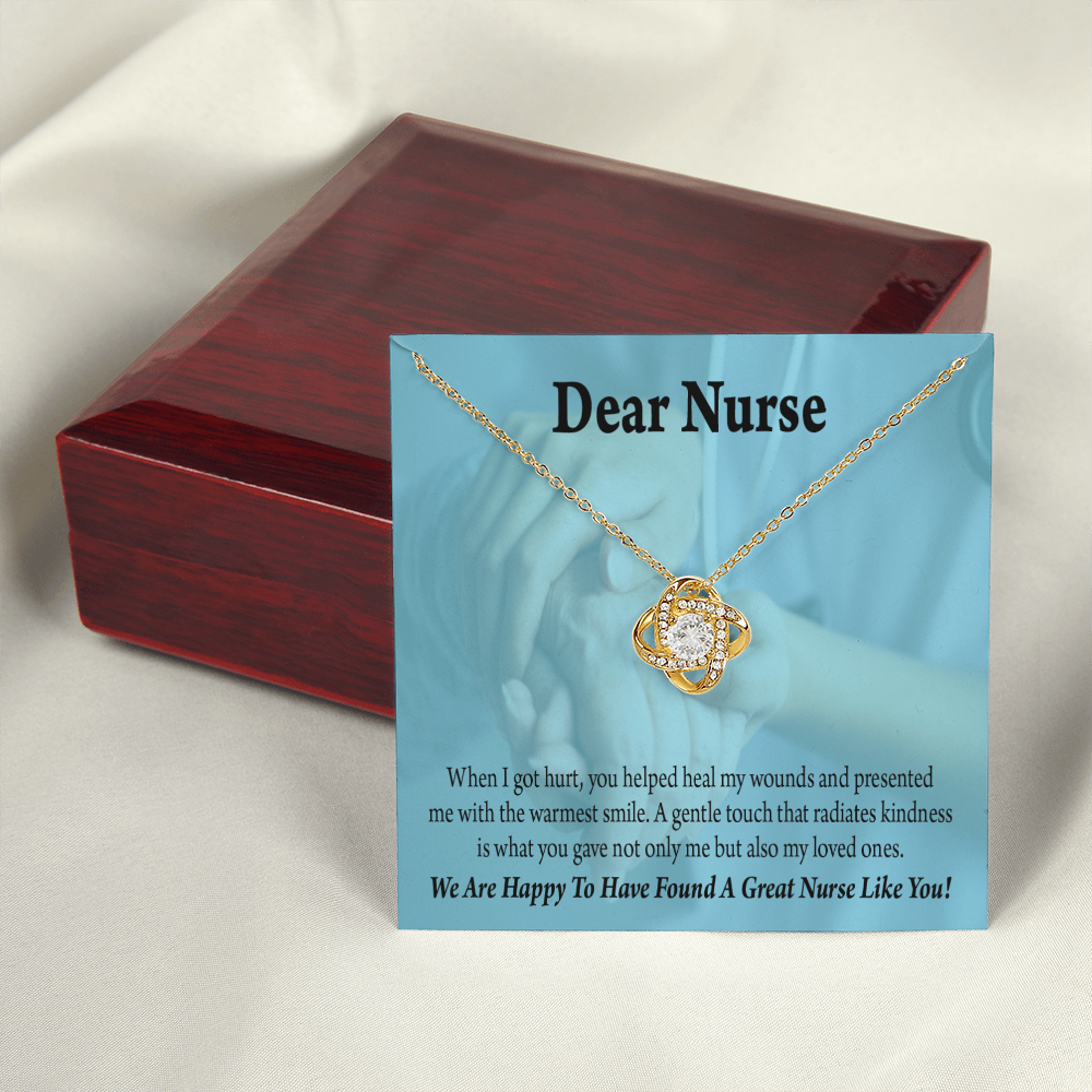 Great Nurse Like You Healthcare Medical Worker Nurse Appreciation Gift Infinity Knot Necklace Message Card-Express Your Love Gifts