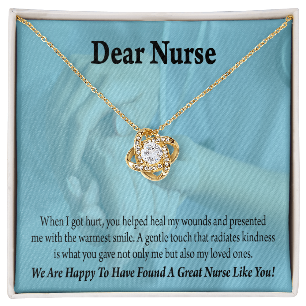 Great Nurse Like You Healthcare Medical Worker Nurse Appreciation Gift Infinity Knot Necklace Message Card-Express Your Love Gifts