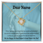 Great Nurse Like You Healthcare Medical Worker Nurse Appreciation Gift Infinity Knot Necklace Message Card-Express Your Love Gifts