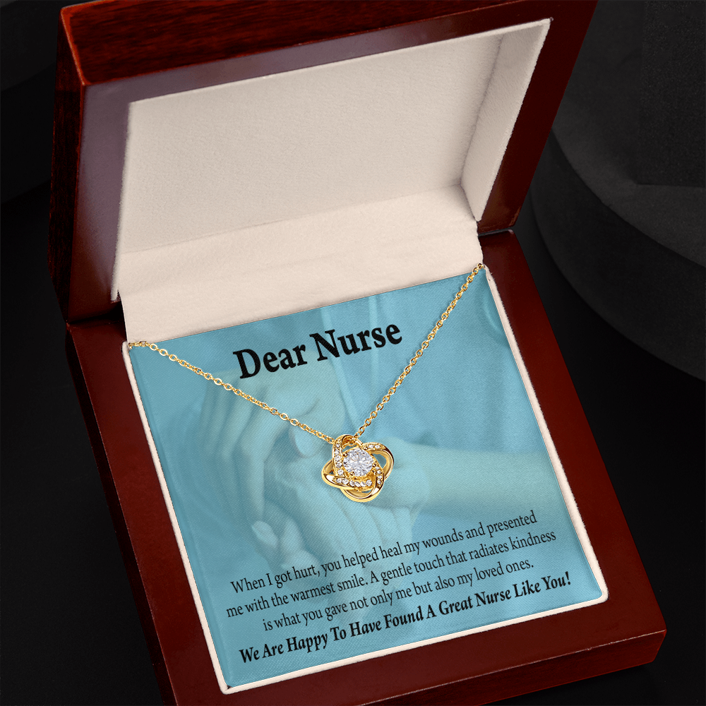 Great Nurse Like You Healthcare Medical Worker Nurse Appreciation Gift Infinity Knot Necklace Message Card-Express Your Love Gifts