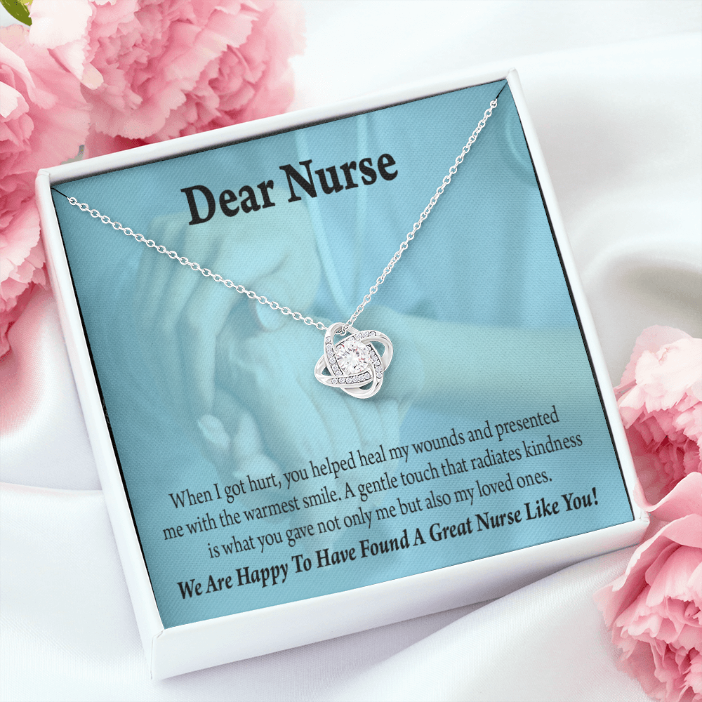 Great Nurse Like You Healthcare Medical Worker Nurse Appreciation Gift Infinity Knot Necklace Message Card-Express Your Love Gifts