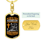 Great Opportunities Keychain Stainless Steel or 18k Gold Dog Tag Keyring-Express Your Love Gifts