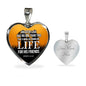 Greater Love Bible Verse John 15:13 Necklace Stainless Steel or 18k Gold Heart Pendant 18-22"-Express Your Love Gifts