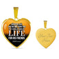 Greater Love Bible Verse John 15:13 Necklace Stainless Steel or 18k Gold Heart Pendant 18-22"-Express Your Love Gifts