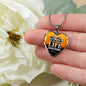 Greater Love Bible Verse John 15:13 Necklace Stainless Steel or 18k Gold Heart Pendant 18-22"-Express Your Love Gifts