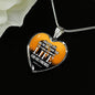 Greater Love Bible Verse John 15:13 Necklace Stainless Steel or 18k Gold Heart Pendant 18-22"-Express Your Love Gifts