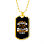 Greater Love John 15:13 Necklace Stainless Steel or 18k Gold Dog Tag 24" Chain-Express Your Love Gifts