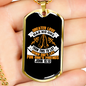 Greater Love John 15:13 Necklace Stainless Steel or 18k Gold Dog Tag 24" Chain-Express Your Love Gifts