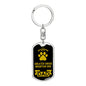 Greater Swiss Mountain Dog Keychain Stainless Steel or 18k Gold-Express Your Love Gifts