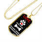 Greater Swiss Mountain Dog Love Is Stainless Steel or 18k Gold Dog Tag 24" Chain-Express Your Love Gifts