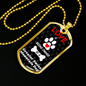 Greater Swiss Mountain Dog Love Is Stainless Steel or 18k Gold Dog Tag 24" Chain-Express Your Love Gifts