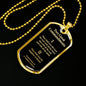 Greatest Commandment Matthew 22 Necklace Stainless Steel or 18k Gold Dog Tag 24"-Express Your Love Gifts