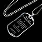 Greatest Commandment Matthew 22 Necklace Stainless Steel or 18k Gold Dog Tag 24"-Express Your Love Gifts