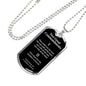 Greatest Commandment Matthew 22 Necklace Stainless Steel or 18k Gold Dog Tag 24"-Express Your Love Gifts