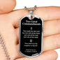 Greatest Commandment Matthew 22 Necklace Stainless Steel or 18k Gold Dog Tag 24"-Express Your Love Gifts