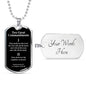 Greatest Commandment Matthew 22 Necklace Stainless Steel or 18k Gold Dog Tag 24"-Express Your Love Gifts
