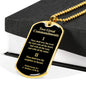 Greatest Commandment Matthew 22 Necklace Stainless Steel or 18k Gold Dog Tag 24"-Express Your Love Gifts