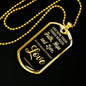 Greatest Is Love Corinthians Necklace Stainless Steel or 18k Gold Dog Tag 24"-Express Your Love Gifts