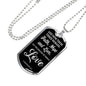 Greatest Is Love Corinthians Necklace Stainless Steel or 18k Gold Dog Tag 24"-Express Your Love Gifts