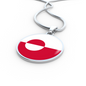 Greenland Flag Necklace Circle Pendant Stainless Steel or 18k Gold 18-22"-Express Your Love Gifts
