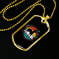 Greyhound Necklace Stainless Steel or 18k Gold Dog Tag 24" Chain-Express Your Love Gifts