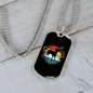 Greyhound Necklace Stainless Steel or 18k Gold Dog Tag 24" Chain-Express Your Love Gifts